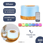 Aromatizador Umidificador Ultrassônico LED 7 Cores