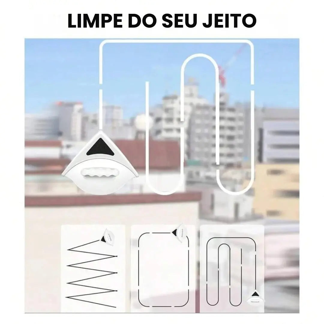 Limpador de Vidro Magnético Dupla Face