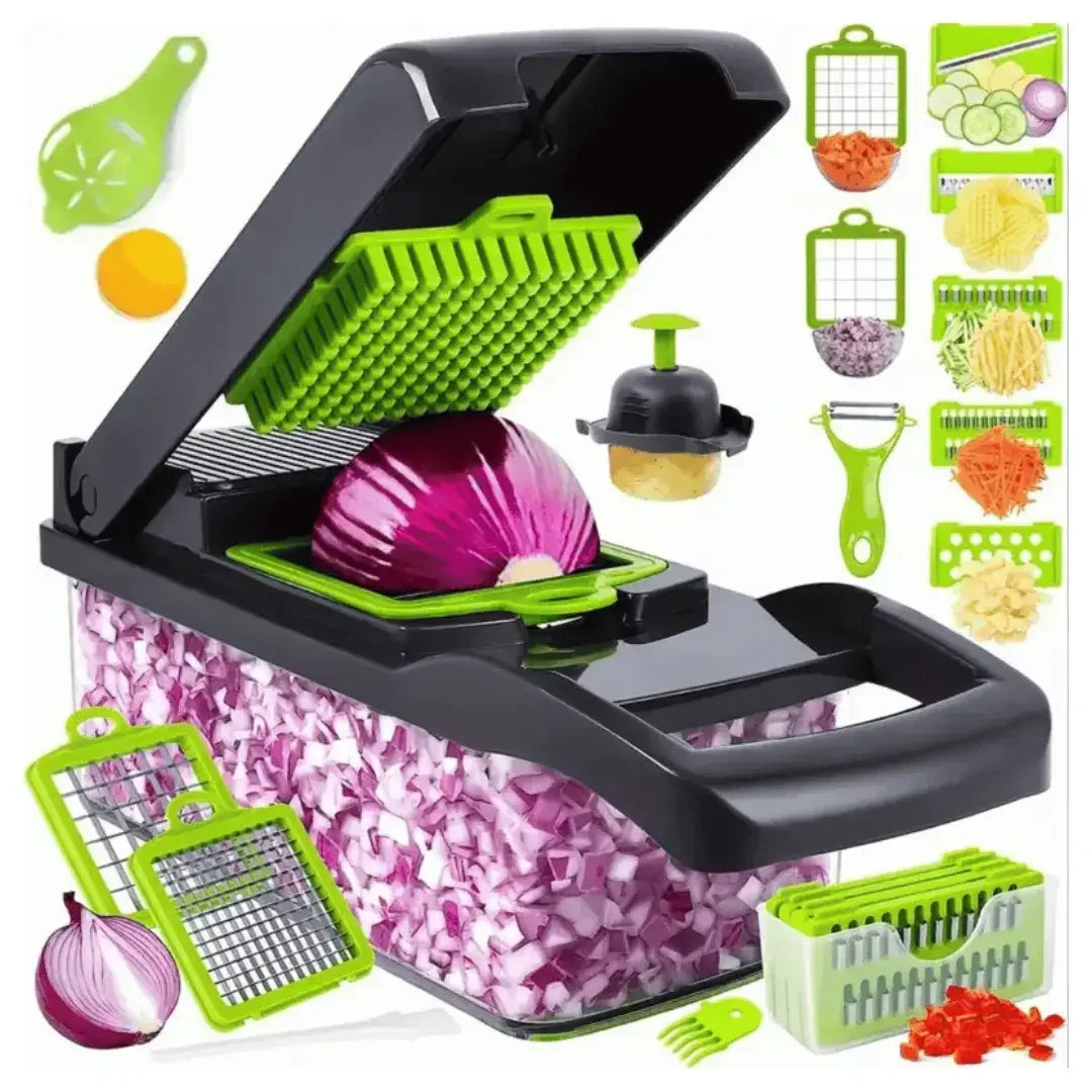 Cortador e Fatiador de Legumes Multifuncional 16 em 1