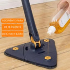 Mop de Limpeza Triangular 360° + Refil Grátis