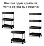 Carrinho Organizador Multiuso Com Rodinhas