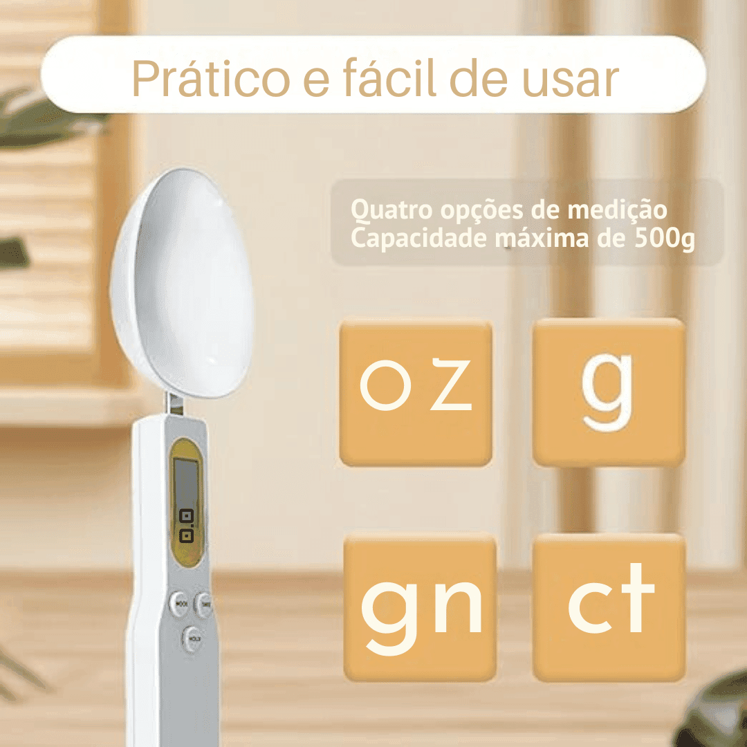 Balança Digital em Formato de Colher