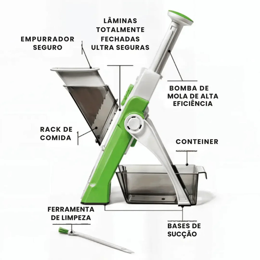 Cortador Mandoline Multifuncional 5 Funções