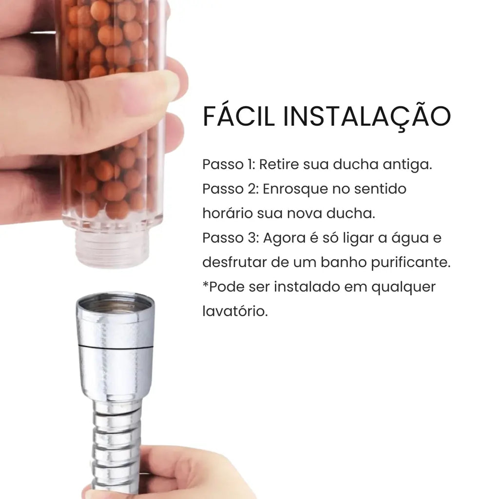 Ducha de Alta Pressão com Filtragem Iônica