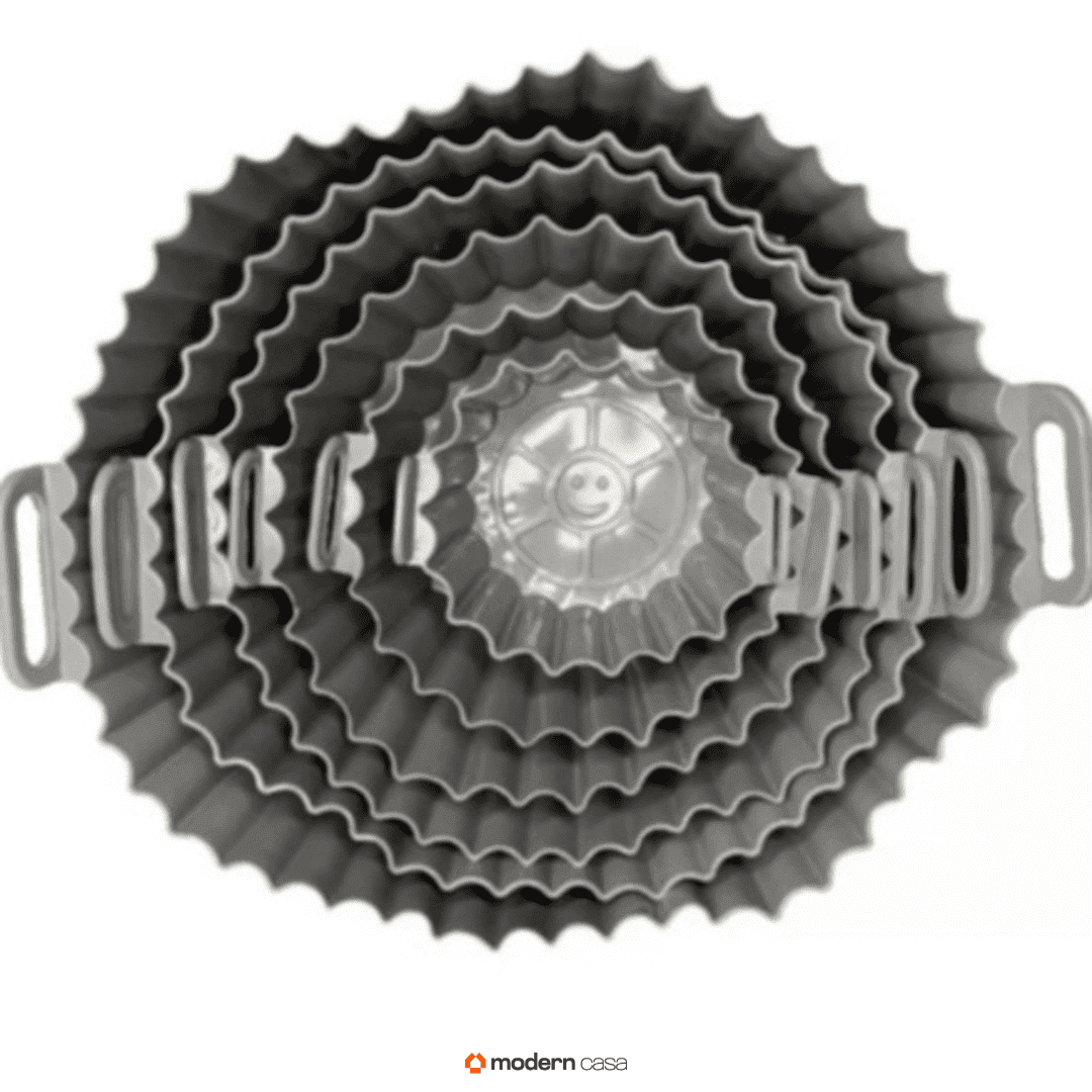 Kit 6 Formas Airfryer Silicone Antiaderente