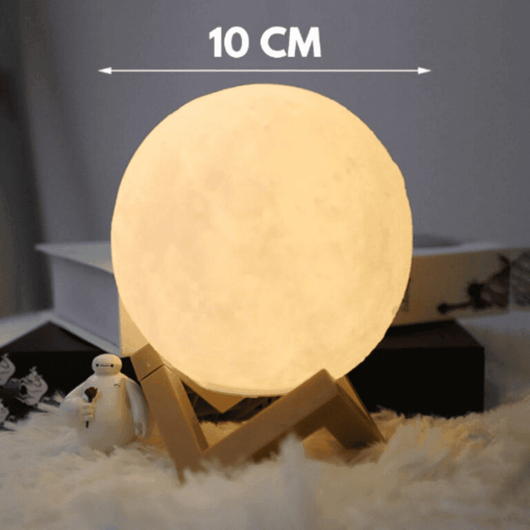 Luminária De Lua Cheia 3D Led