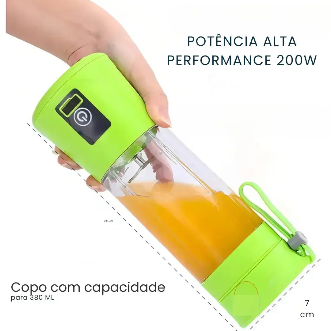 Mini Liquidificador Portátil USB Recarregável