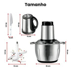 Moedor e Triturador Multifuncional em Aço Inox PowerChef 300