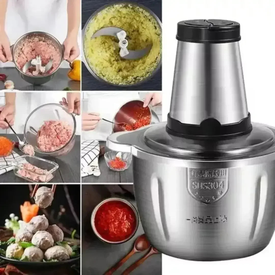 Moedor e Triturador Multifuncional em Aço Inox PowerChef 300