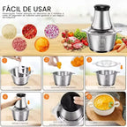 Moedor e Triturador Multifuncional em Aço Inox PowerChef 300