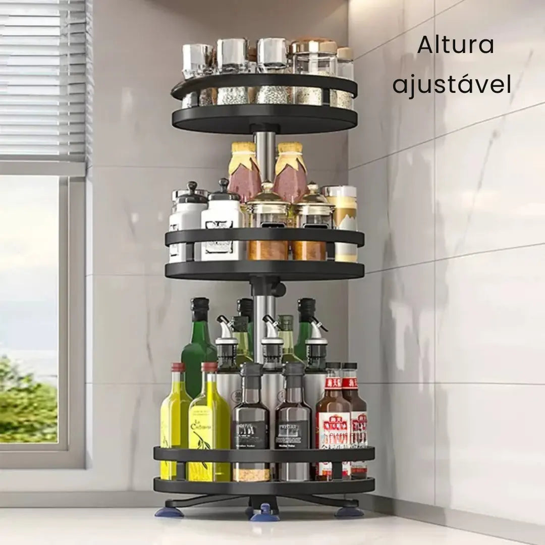 Organizador de Temperos e Condimentos Rotativo