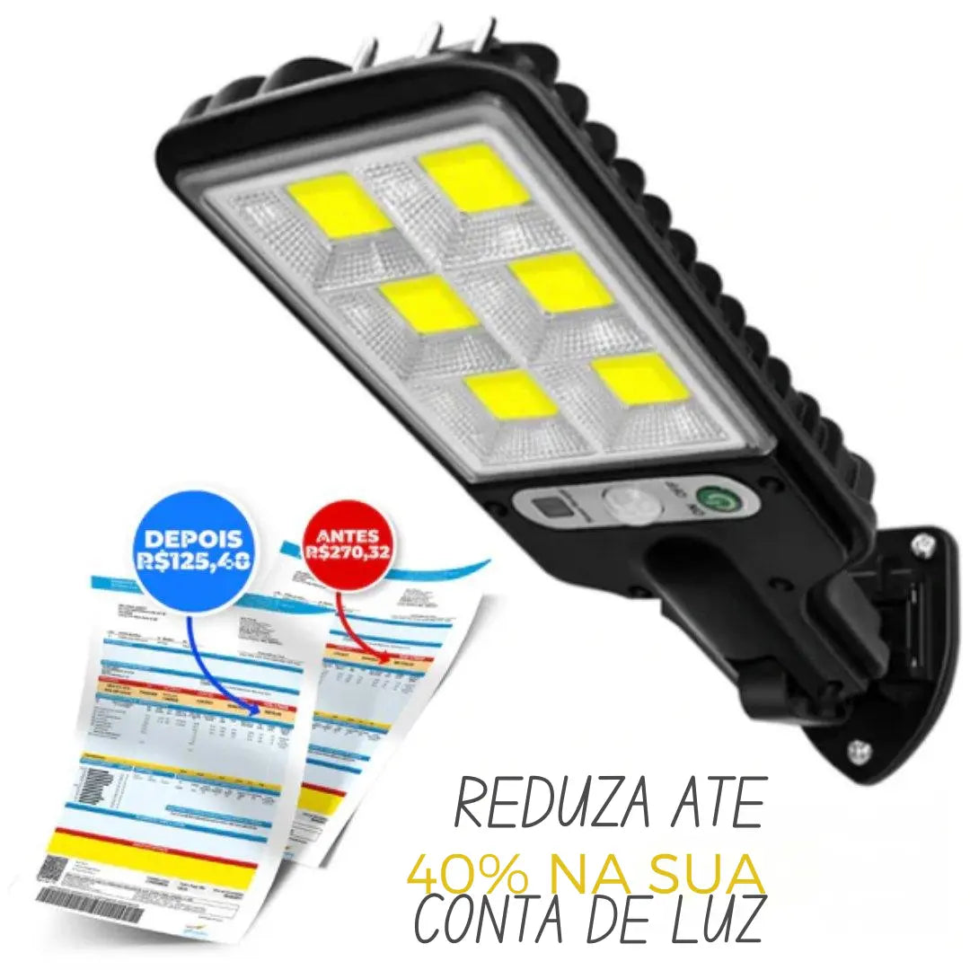 Refletor Solar LED Ultra Reflector com Sensor de Movimento