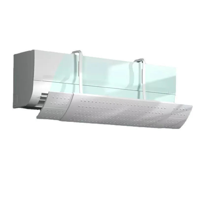 Defletor de Ar Condicionado Retrátil Ajustável -  Bloqueio de Vento Direto e Purificador de Ar Frio