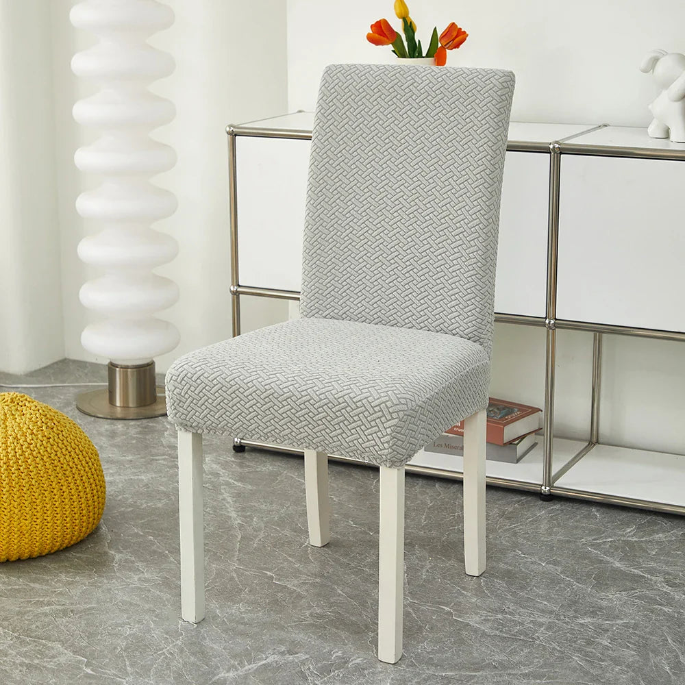 Capa para Cadeira de Jantar em Jacquard com Tecido Elástico para sala de jantar - Durável
