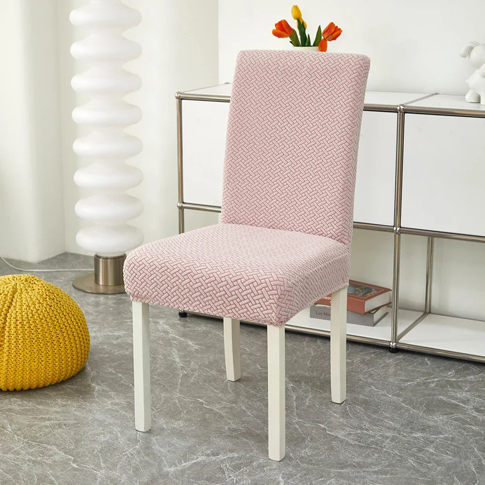 Capa para Cadeira de Jantar em Jacquard com Tecido Elástico para sala de jantar - Durável