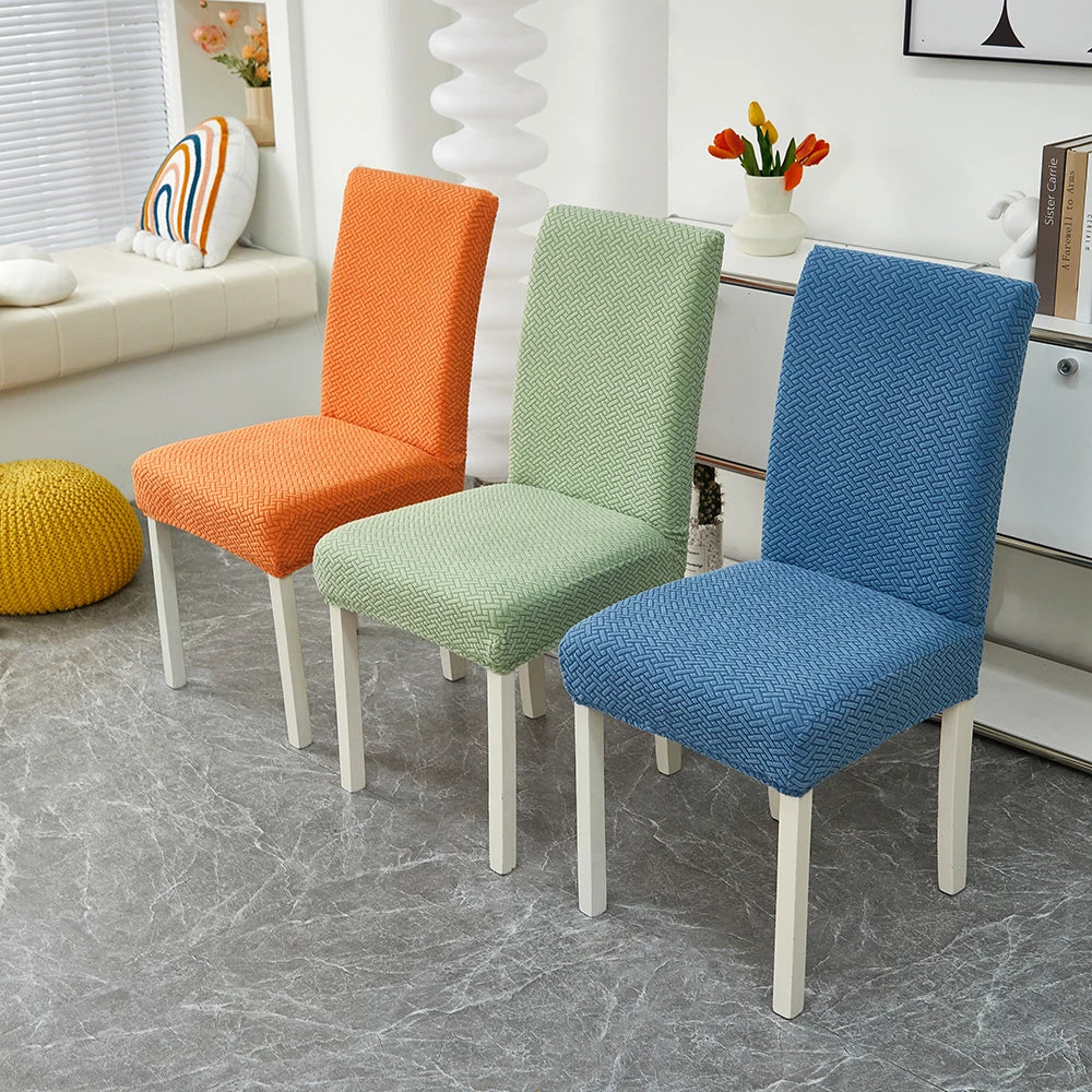 Capa para Cadeira de Jantar em Jacquard com Tecido Elástico para sala de jantar - Durável