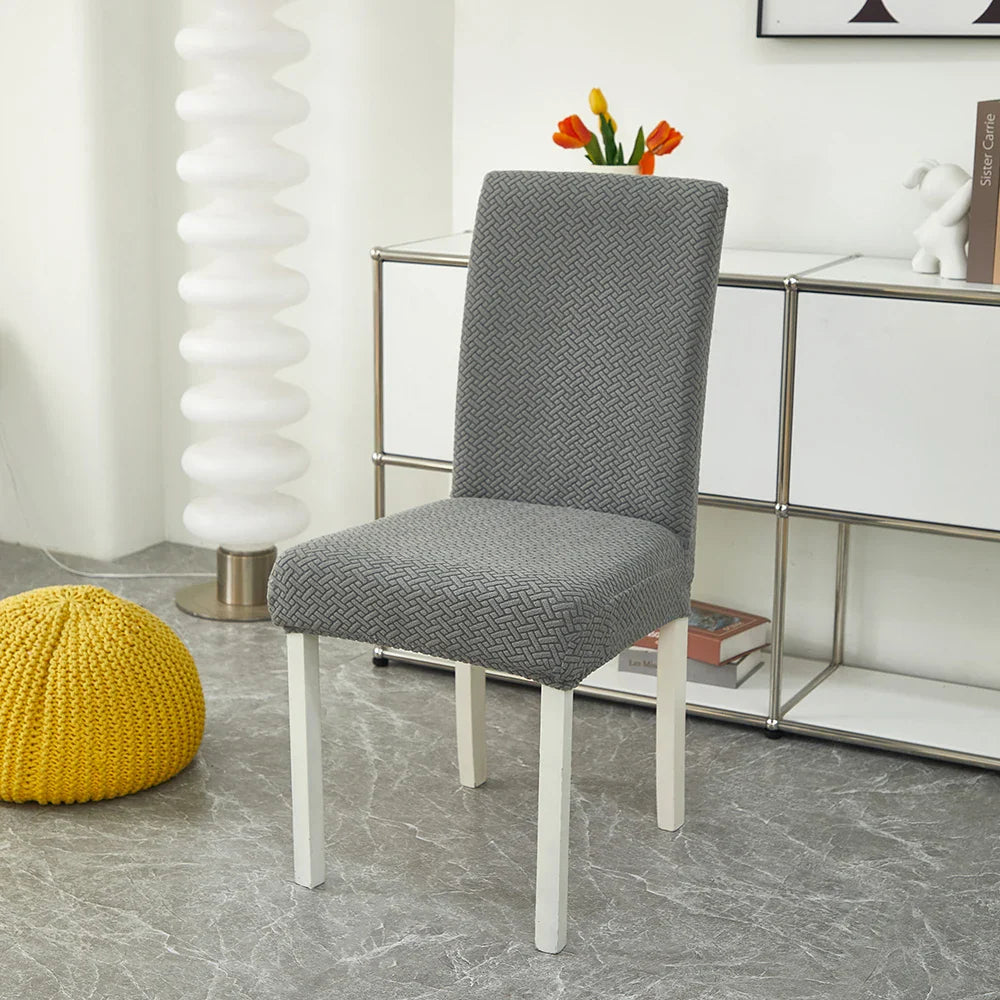 Capa para Cadeira de Jantar em Jacquard com Tecido Elástico para sala de jantar - Durável