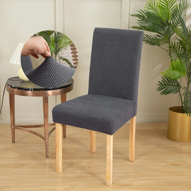 Capa Protetora Elástica para Cadeira em Tecido Spandex para Sala de Jantar - Ajuste Perfeito