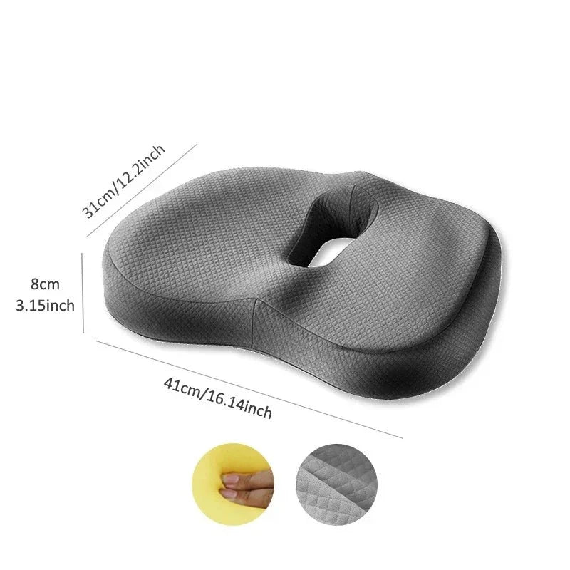 Almofada Ortopédica para Assento com Memória de Espuma - Conjunto Assento e Suporte para Cintura