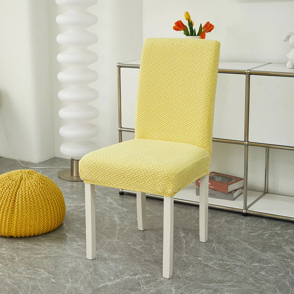 Capa para Cadeira de Jantar em Jacquard com Tecido Elástico para sala de jantar - Durável