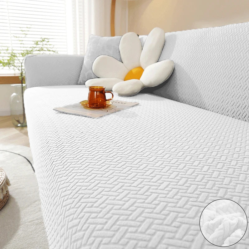 Capa de Jacquard Elástica para Sofá em L ou Tradicional - Alta Resistência