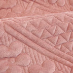 Capa de Sofá Aveludada com Estampa Floral para Todas as Estações - Macia e Antiderrapante