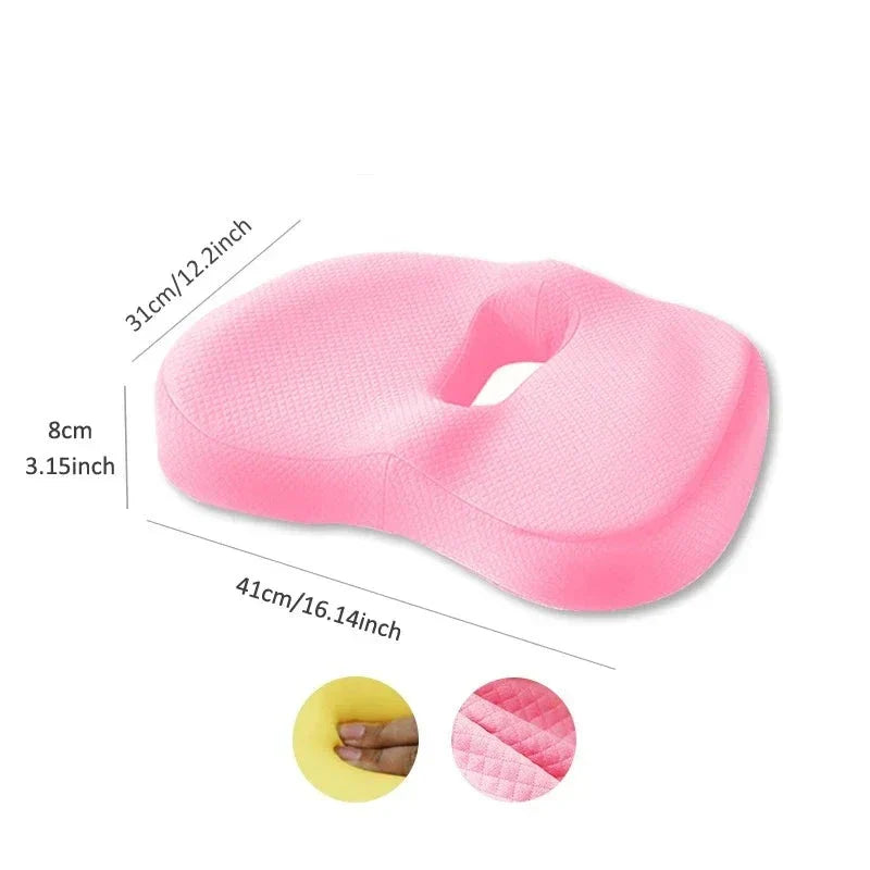 Almofada Ortopédica para Assento com Memória de Espuma - Conjunto Assento e Suporte para Cintura