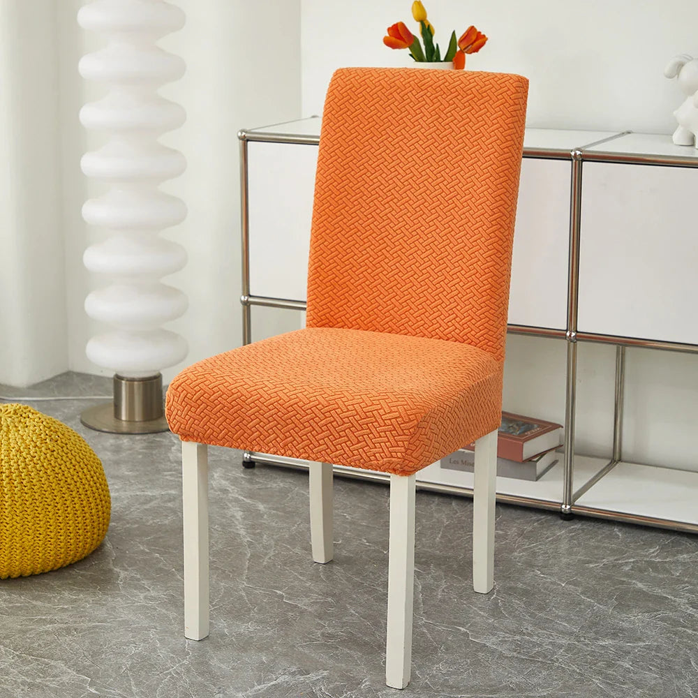 Capa para Cadeira de Jantar em Jacquard com Tecido Elástico para sala de jantar - Durável