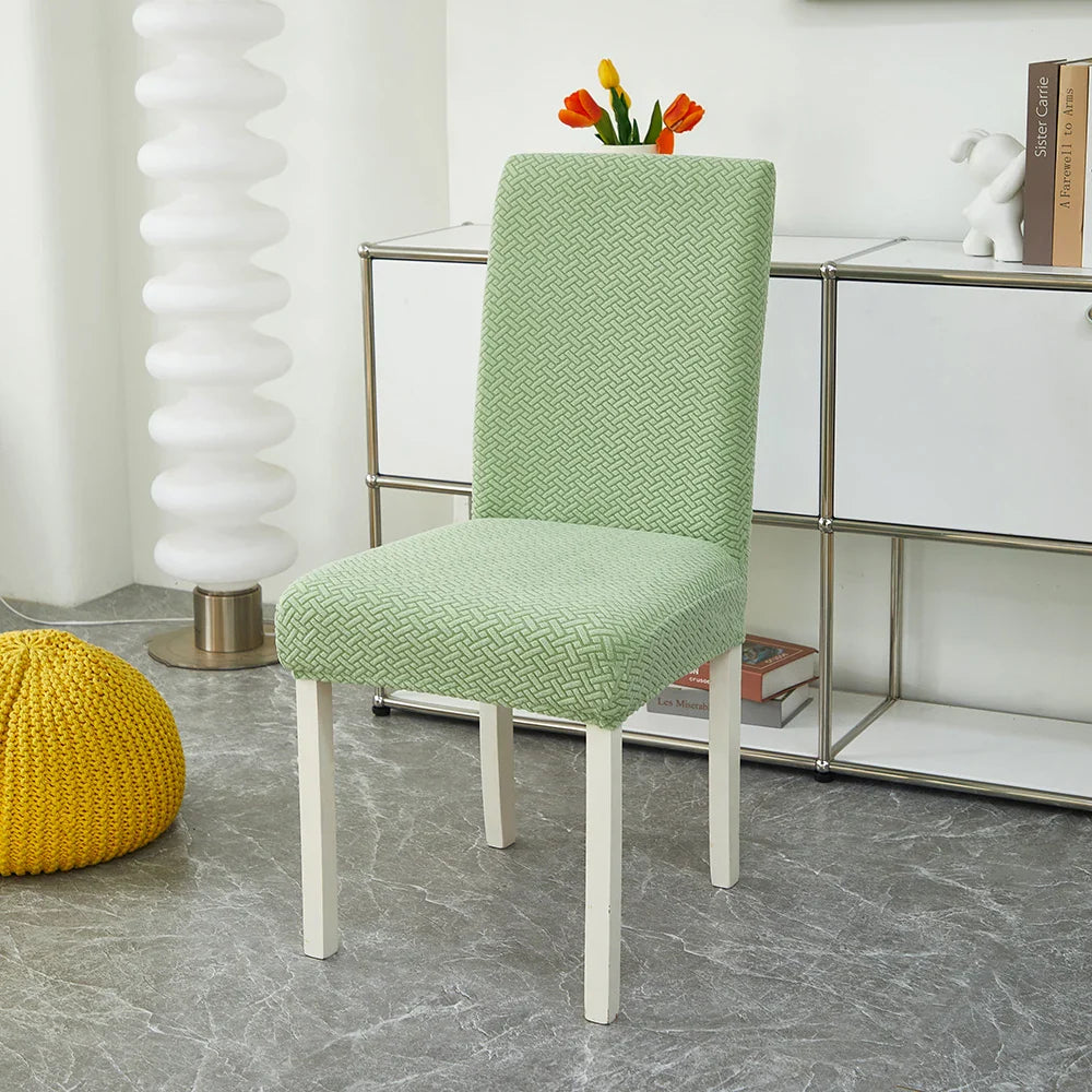 Capa para Cadeira de Jantar em Jacquard com Tecido Elástico para sala de jantar - Durável
